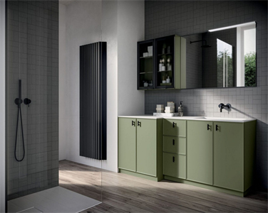 Custom High Quality Olive Green Bathroom Vanity