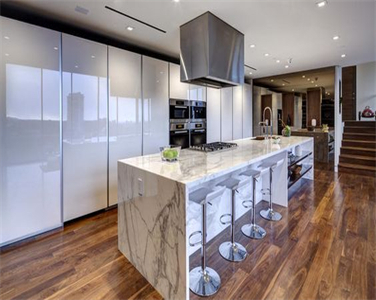 Modern High Glossy Frameless PVC Kitchen Cabinet