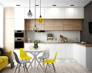 Minimalist Style Practical Freestanding Wood Veneer Kitchen Cabinet