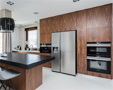 Customized High Grade Long Lasting Wood Veneer Kitchen Cabinet