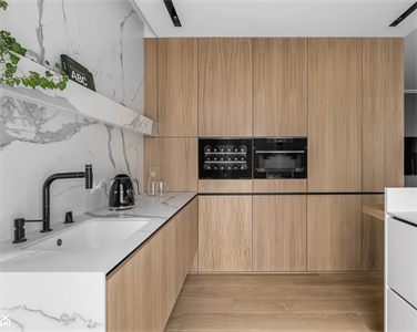 Apartment Multifunctional Practical Wood Veneer Kitchen Cabinet