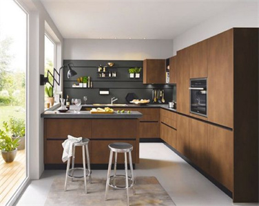 Modern Freestanding U Shape Laminate Kitchen Cabinet