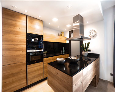 Custom Simple Modular Laminate Kitchen Cabinet